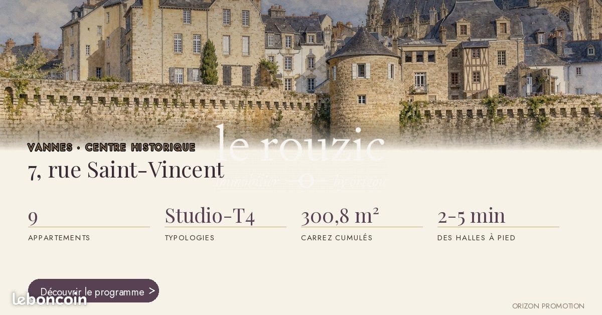 Appartement à vendre, 33m², Vannes