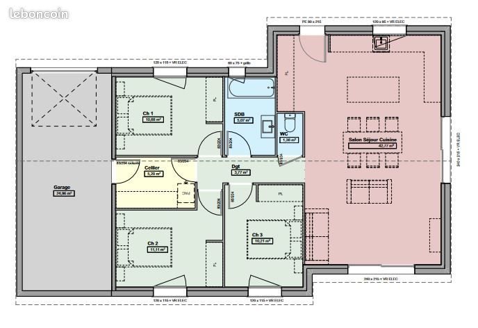 Maison à vendre, 90m², Beauregard-Baret