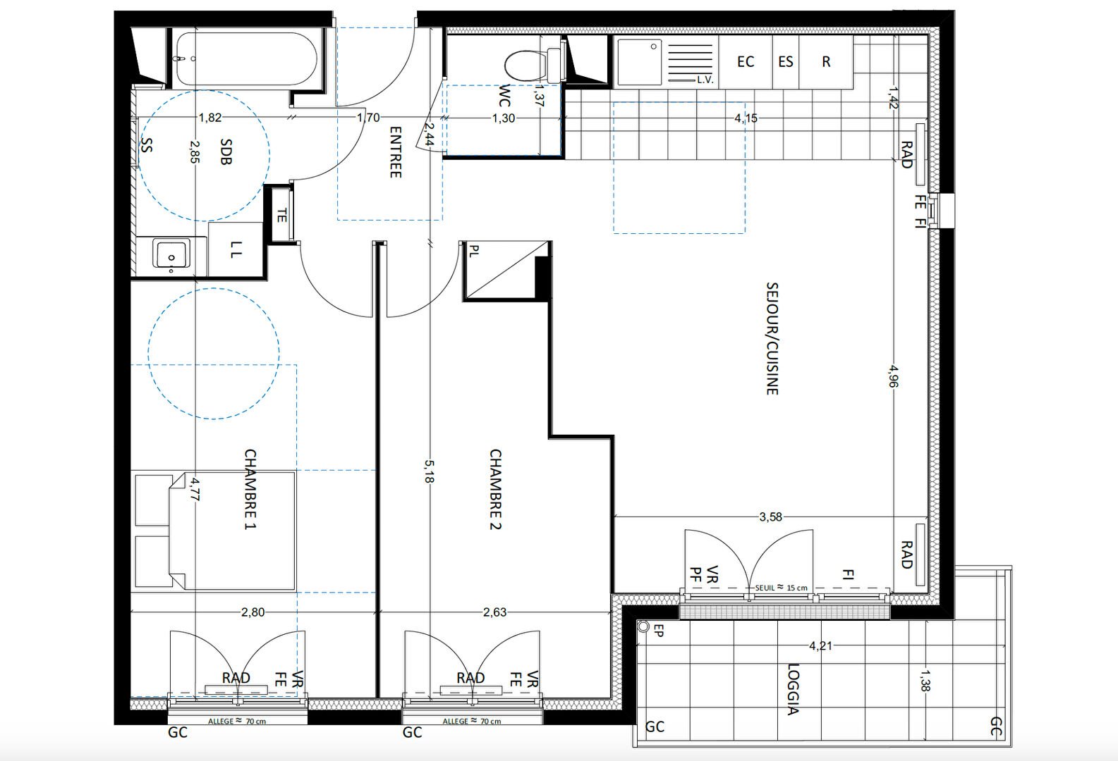 Appartement à vendre, 63m², Sartrouville