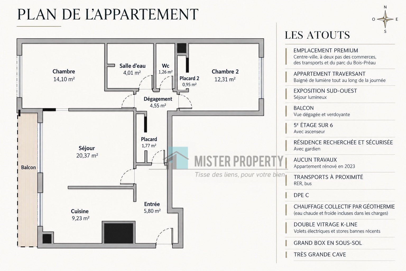 Maison à vendre, 74m², Rueil-Malmaison