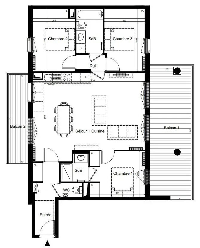 Appartement à vendre, 86m², Le Plessis-Robinson
