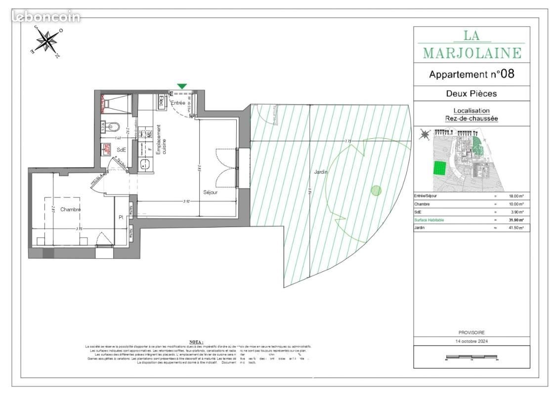 Appartement à vendre, 31m², Mouans-Sartoux