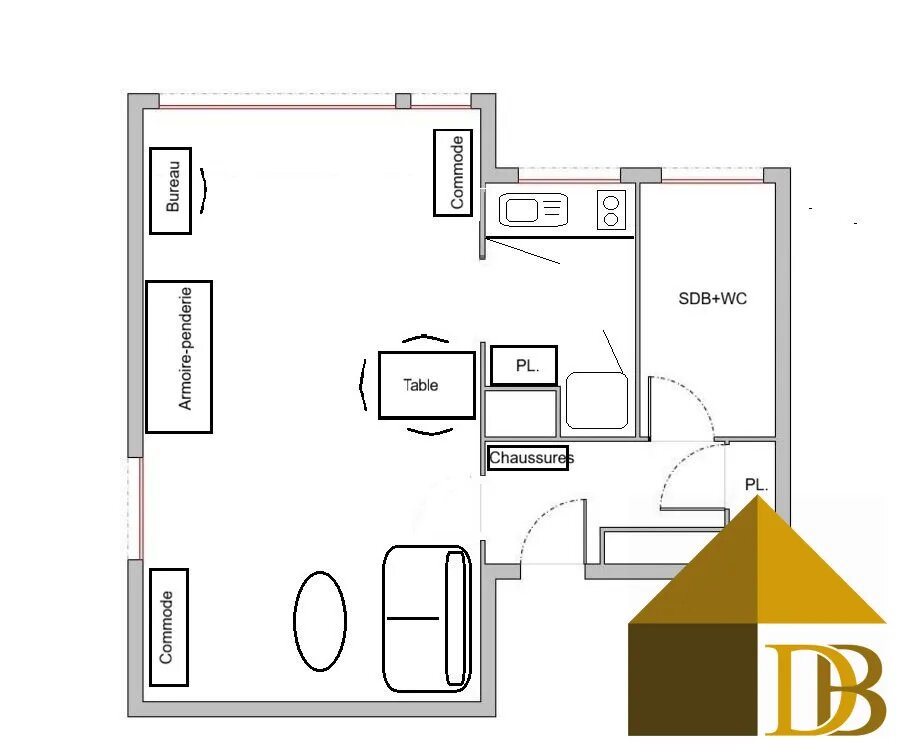 Appartement à louer, 25m², Maisons-Alfort