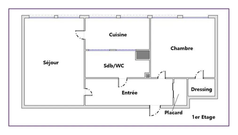 Appartement à louer, 46m², Chatou