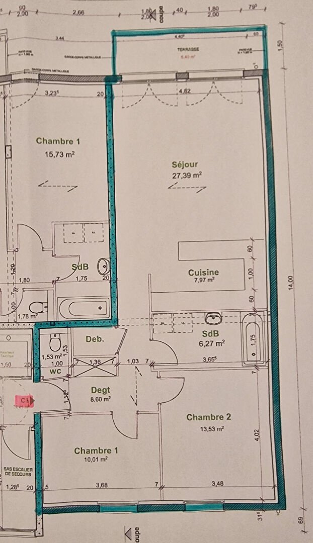 Appartement à vendre, 76m², Audun-le-Tiche