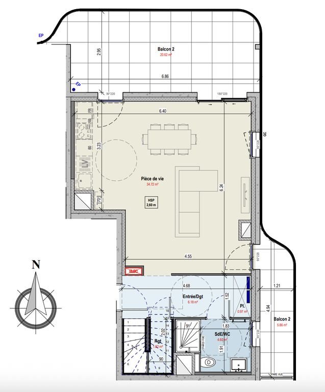 Appartement à vendre, 98m², Metz