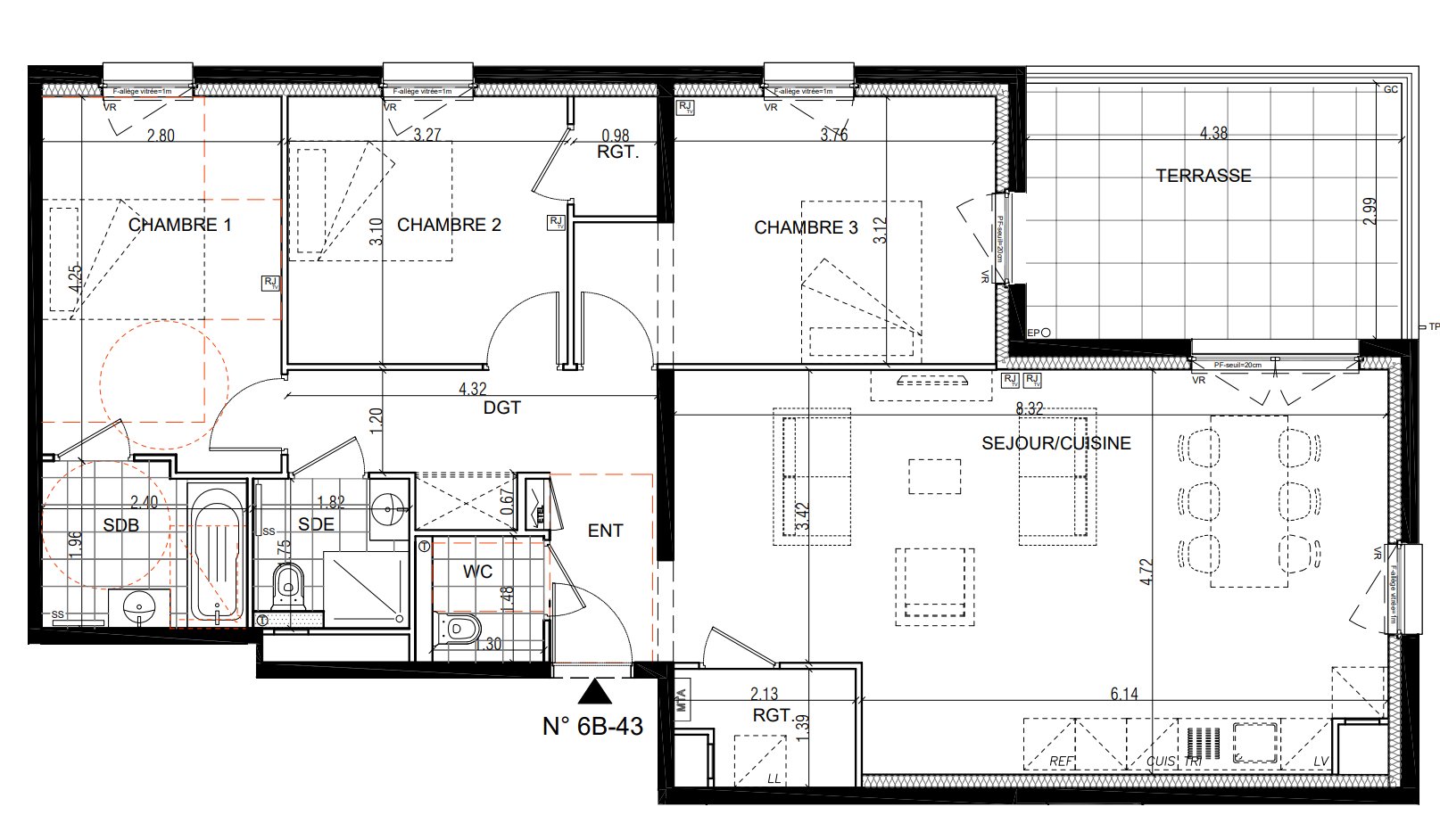 Appartement à vendre, 95m², Montigny-lès-Metz