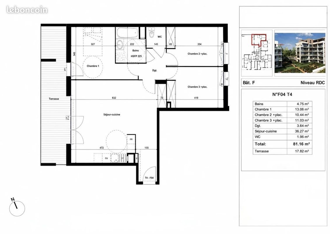 Appartement à vendre, 81m², Bron