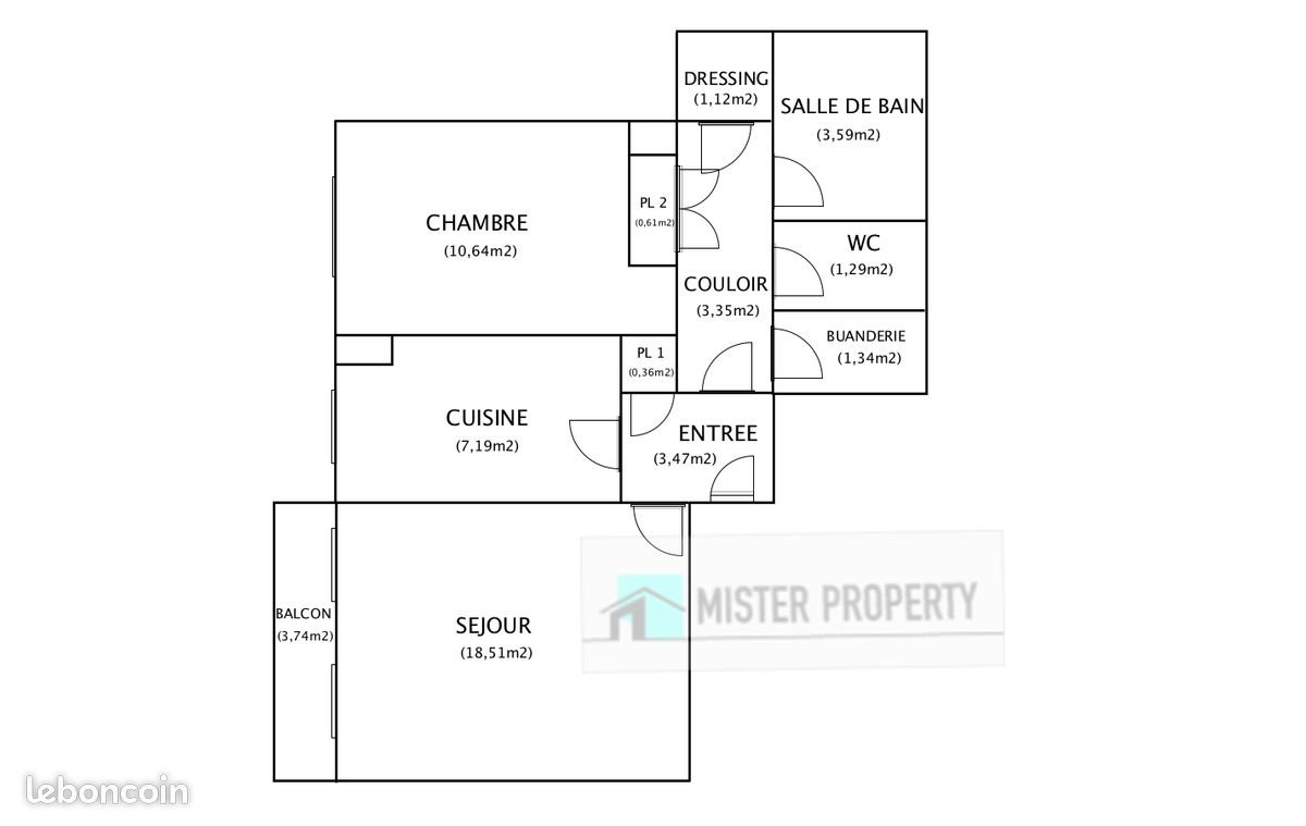 Appartement à vendre, 51m², Rueil-Malmaison