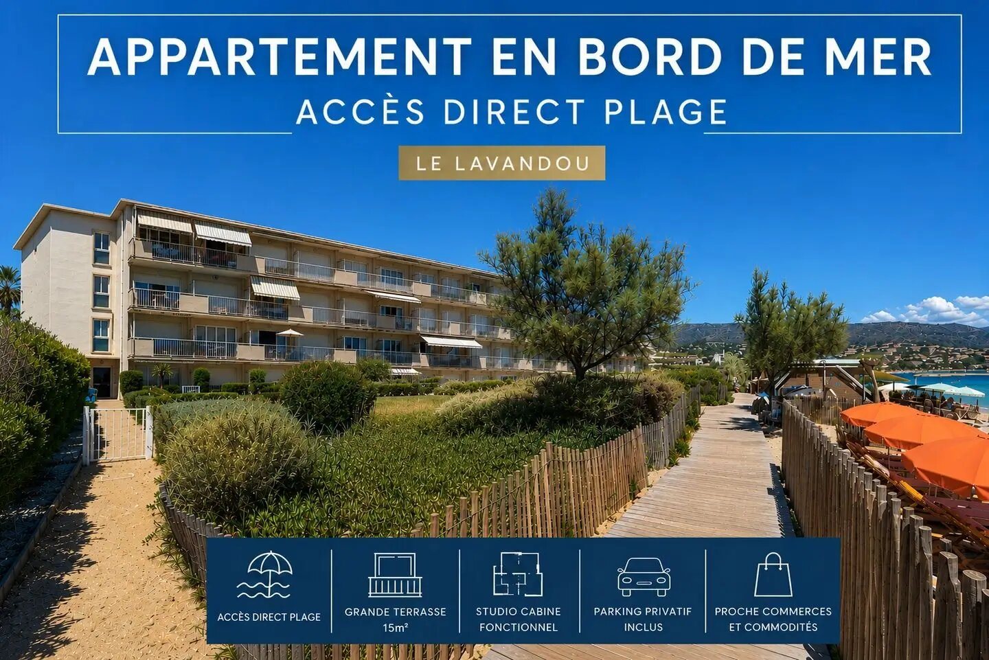 Appartement à vendre, 25m², Le Lavandou
