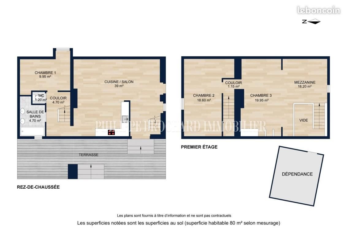 Maison à vendre, 80m², Château-Guibert