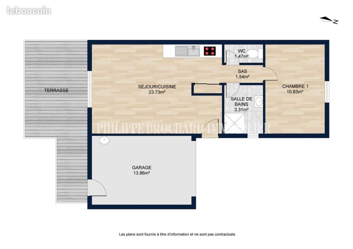 Maison à louer, 40m², Château-Guibert