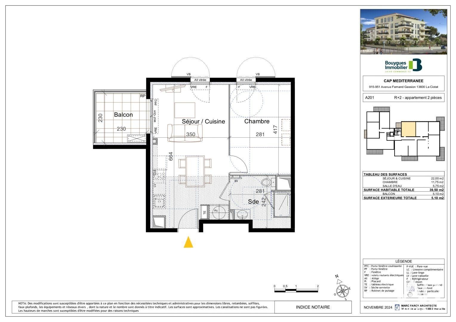 Appartement à vendre, 39m², La Ciotat