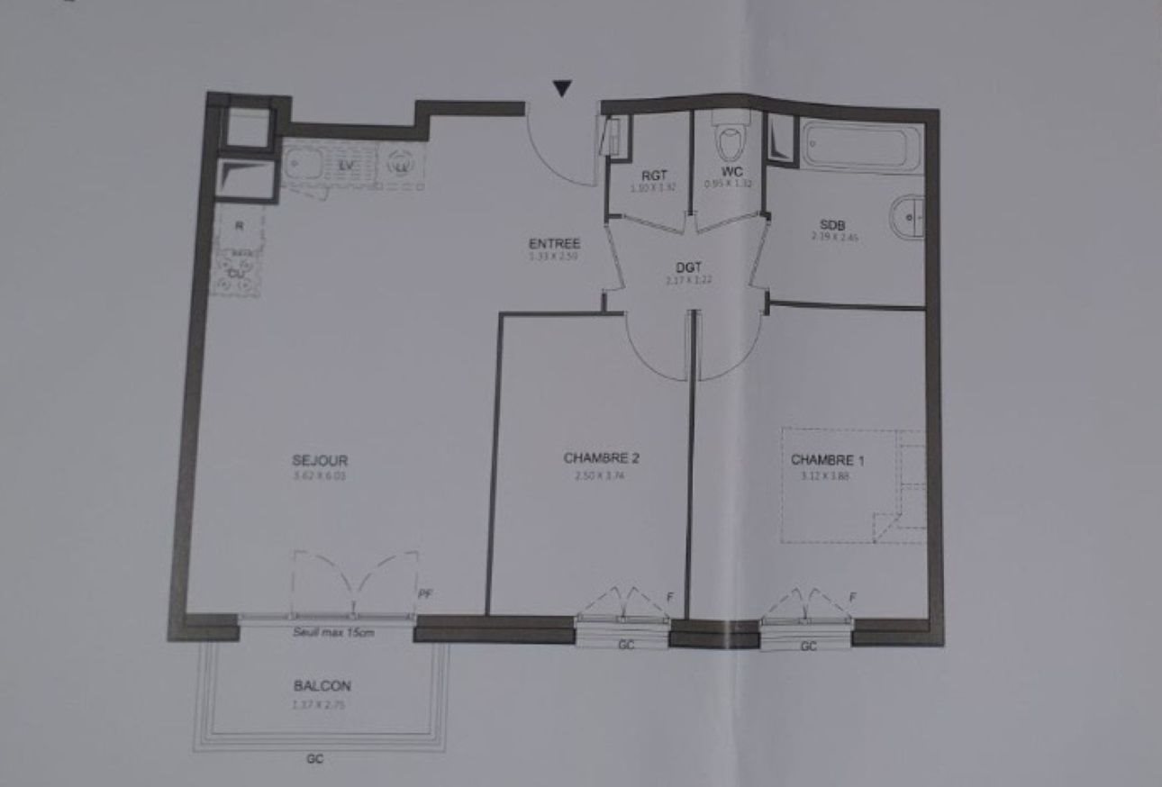 Appartement à vendre, 56m², Sartrouville