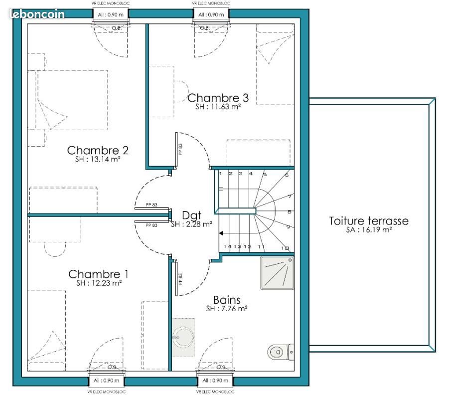 Maison à vendre, 95m², Wittelsheim