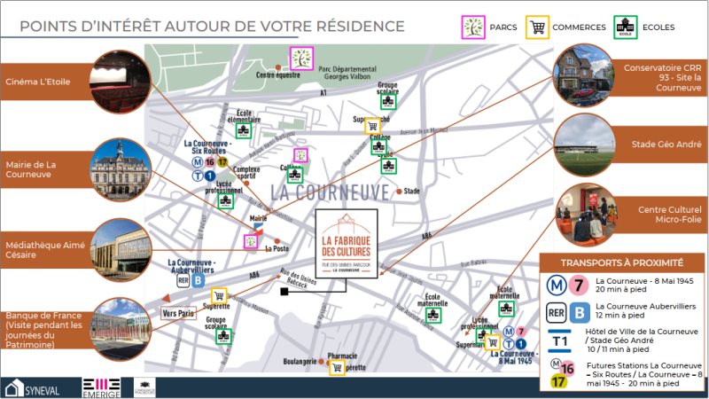 Appartement à vendre, 38m², La Courneuve
