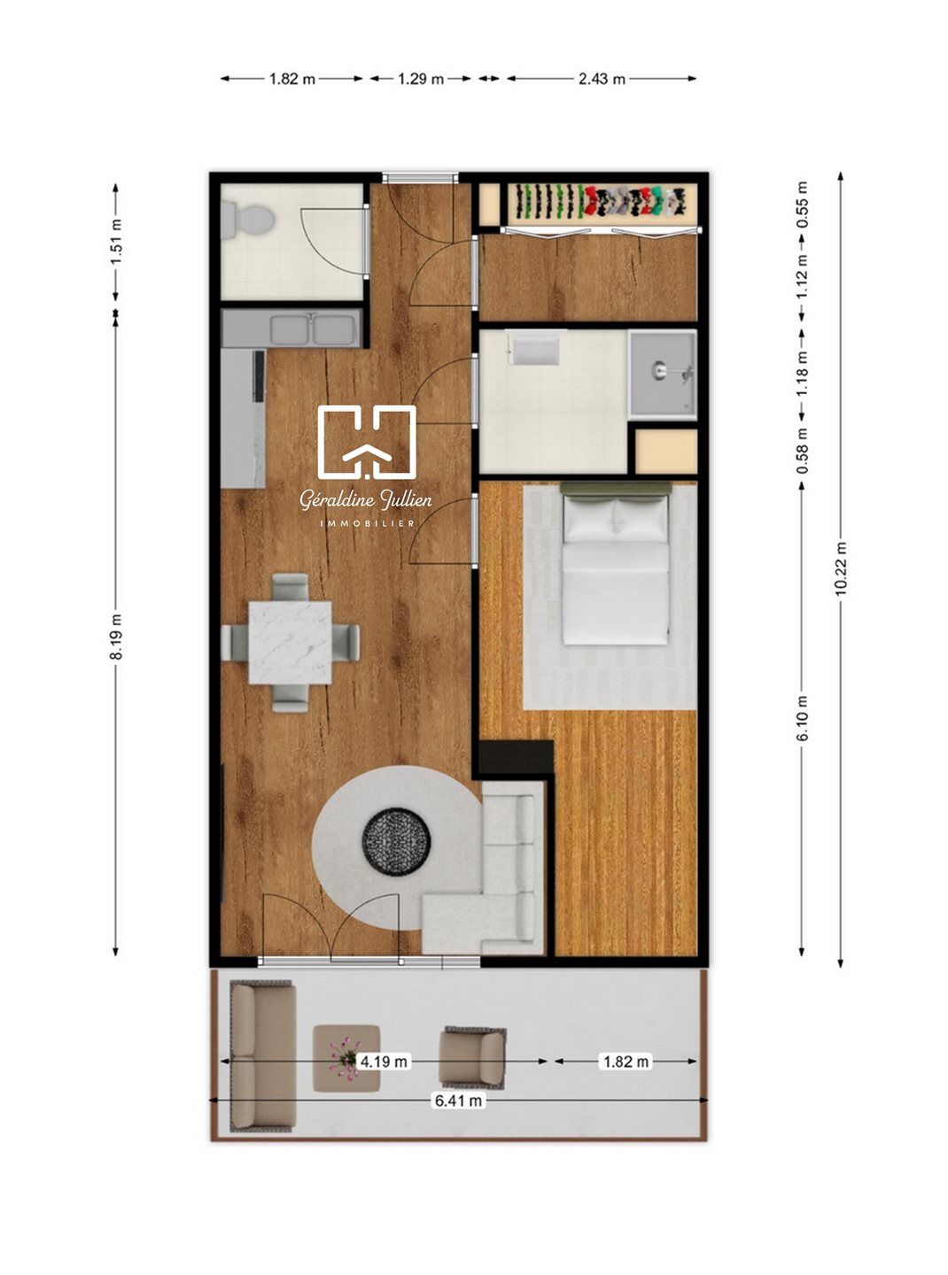 Appartement à vendre, 57m², Claix