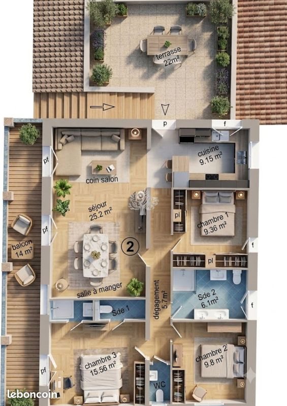 Appartement à vendre, 81m², Sanary-sur-Mer