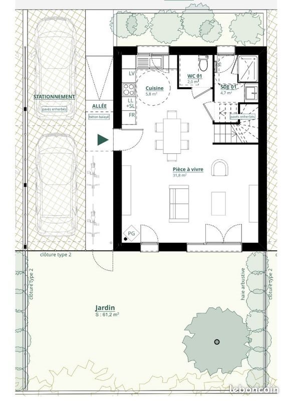 Maison à vendre, 87m², Le Taillan-Médoc