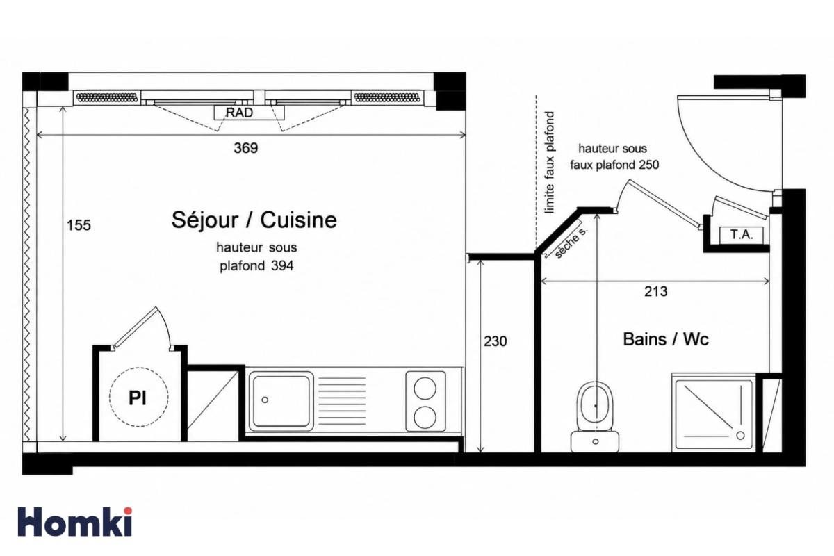 Appartement à vendre, 20m², Lyon 7ème
