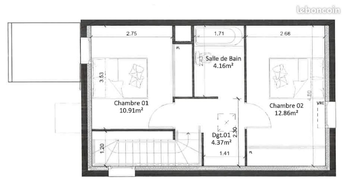 Maison à vendre, 66m², Eysines