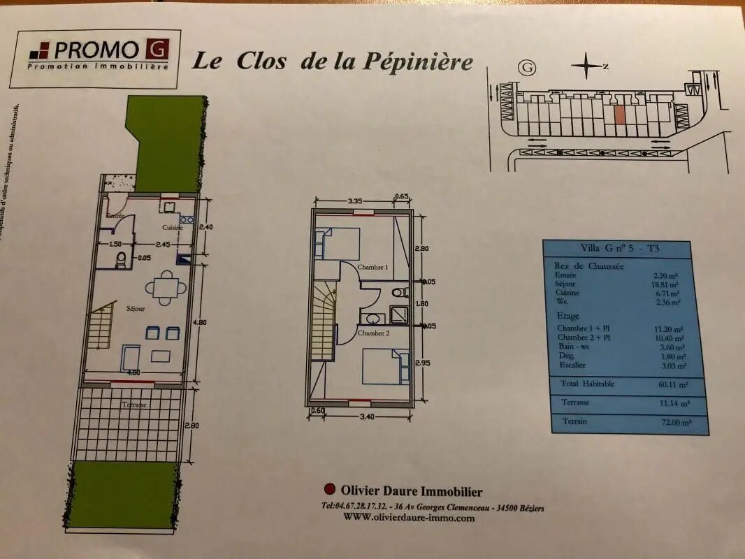 Maison à louer, 60m², Béziers