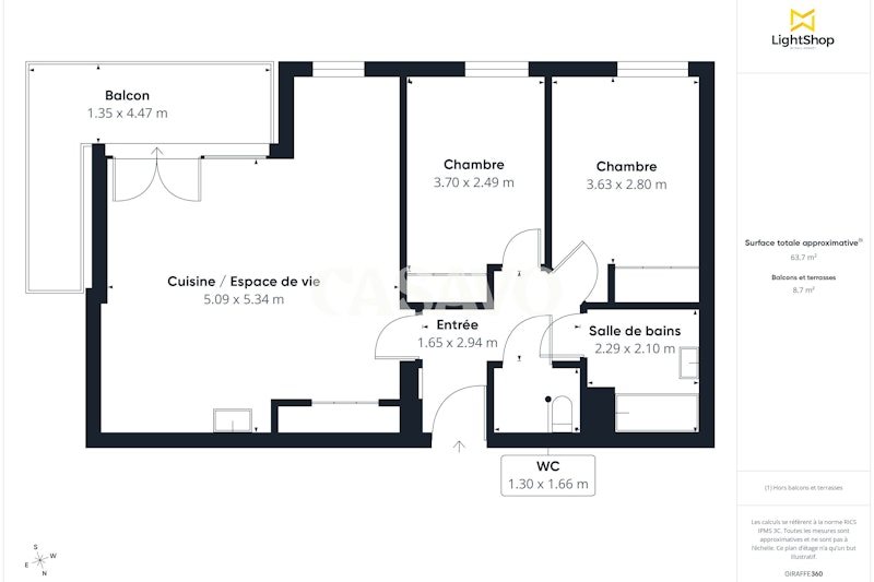 Appartement à vendre, 64m², Franconville