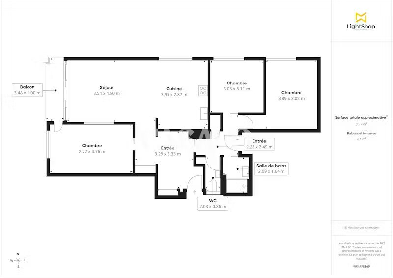 Appartement à vendre, 85m², Saint-Priest