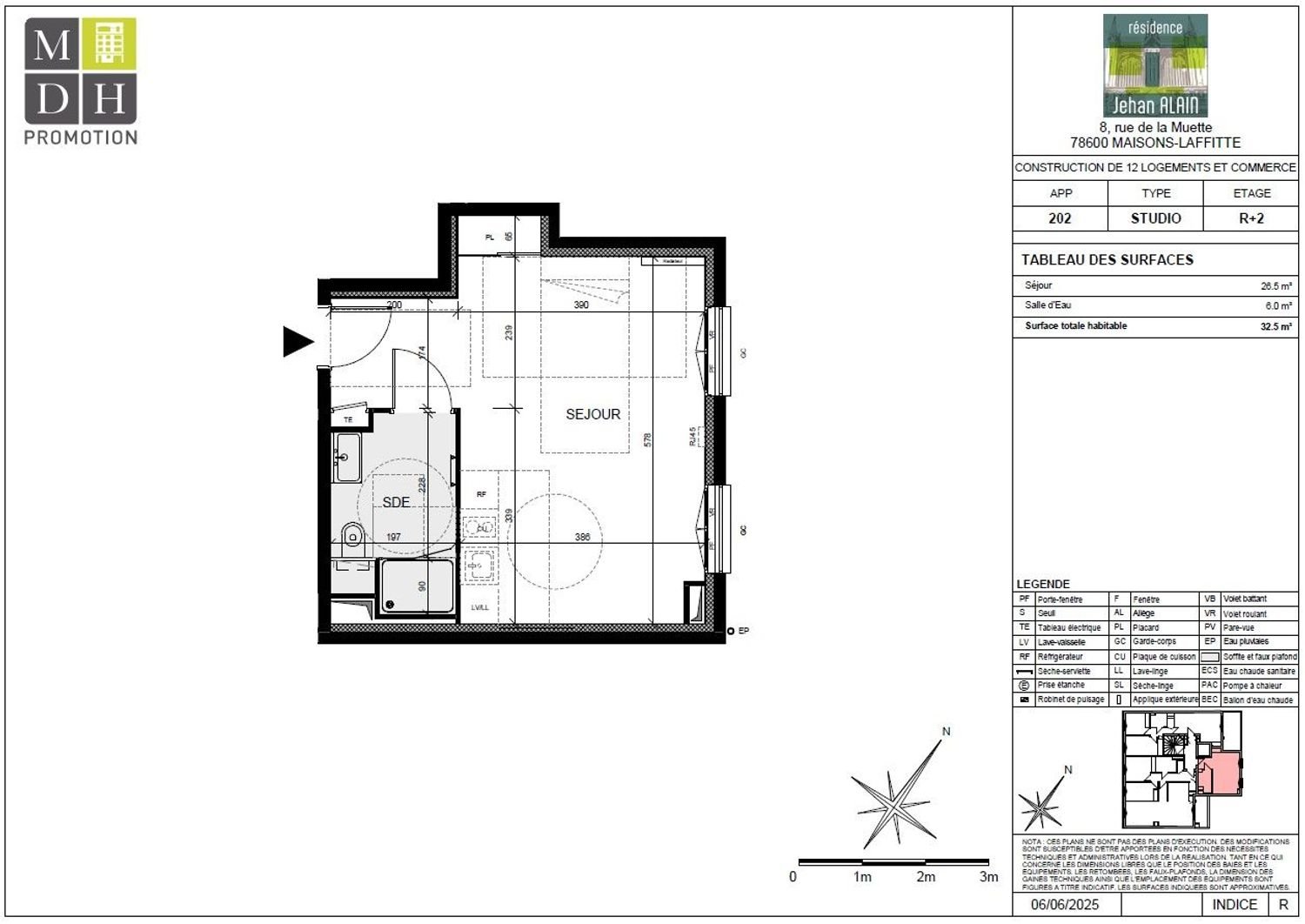 Appartement à vendre, 32m², Maisons-Laffitte