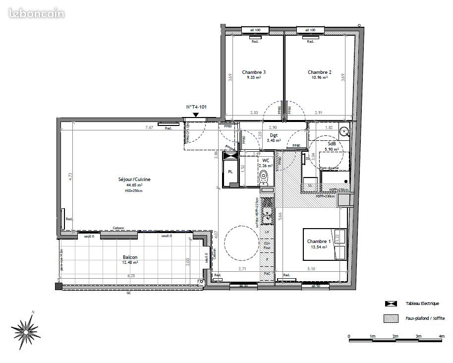 Appartement à vendre, 90m², Bonnefamille