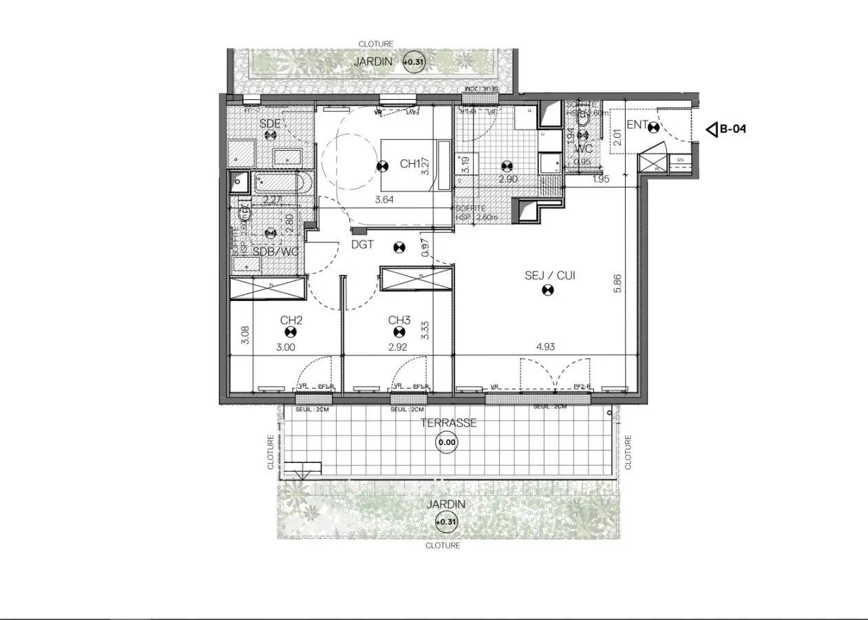Appartement à louer, 84m², Aubervilliers
