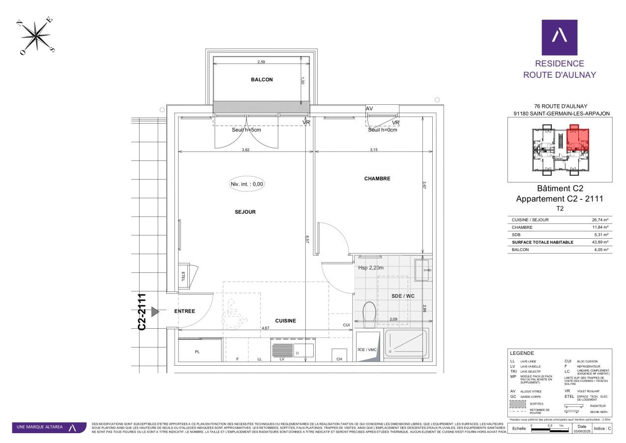 Maison à louer, 44m², Saint-Germain-lès-Arpajon