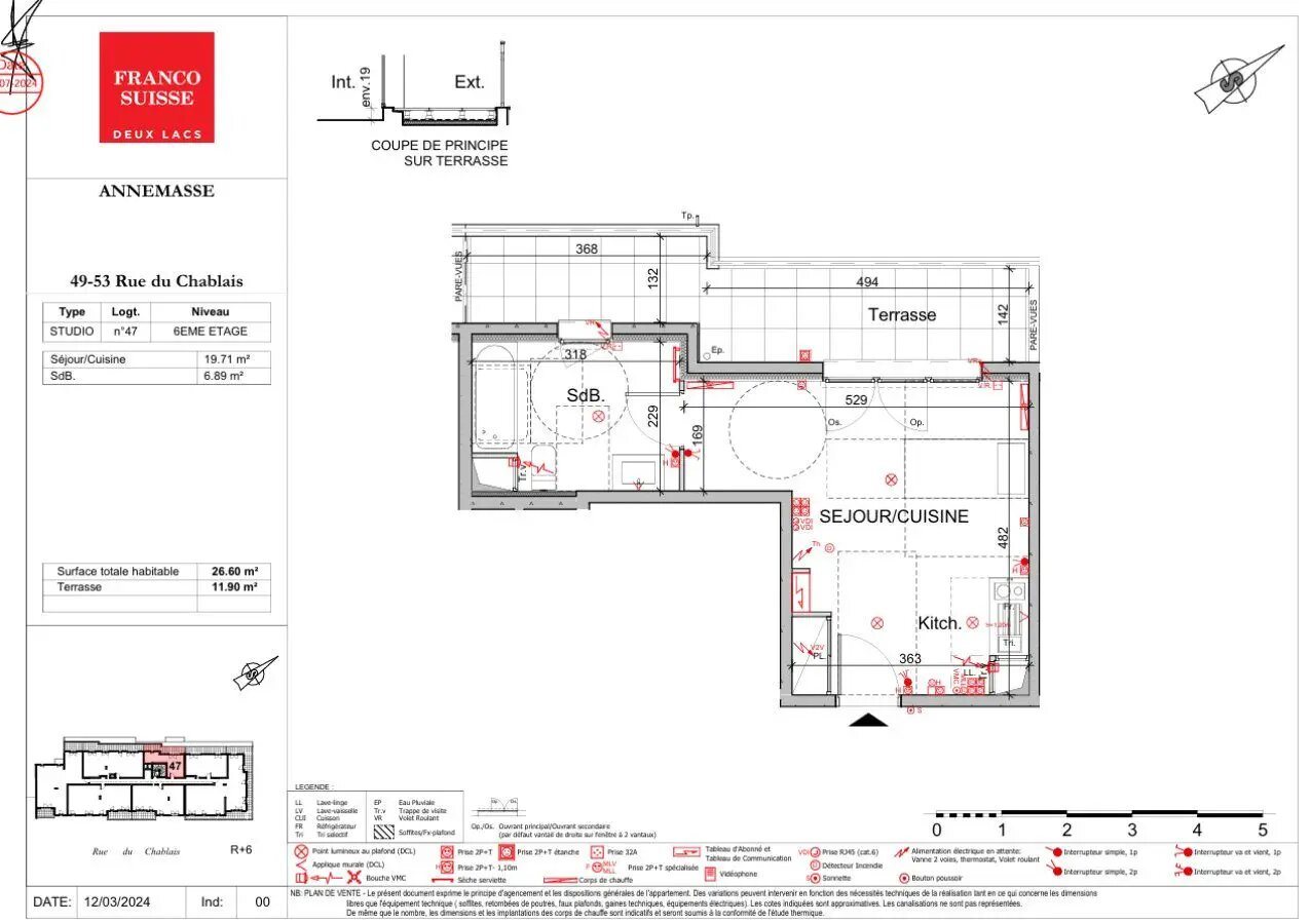 Appartement à louer, 27m², Annemasse