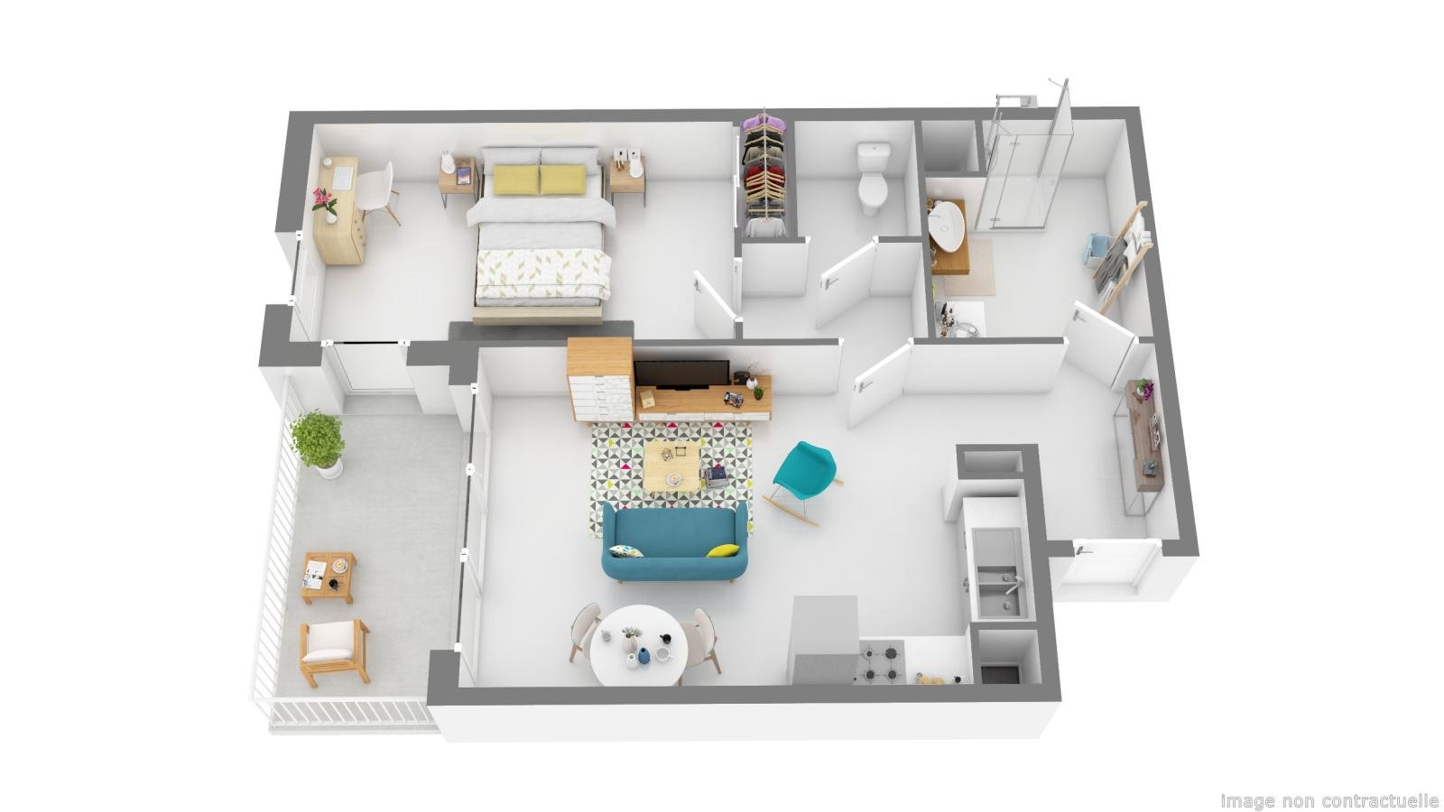 Appartement à louer, 50m², Antibes