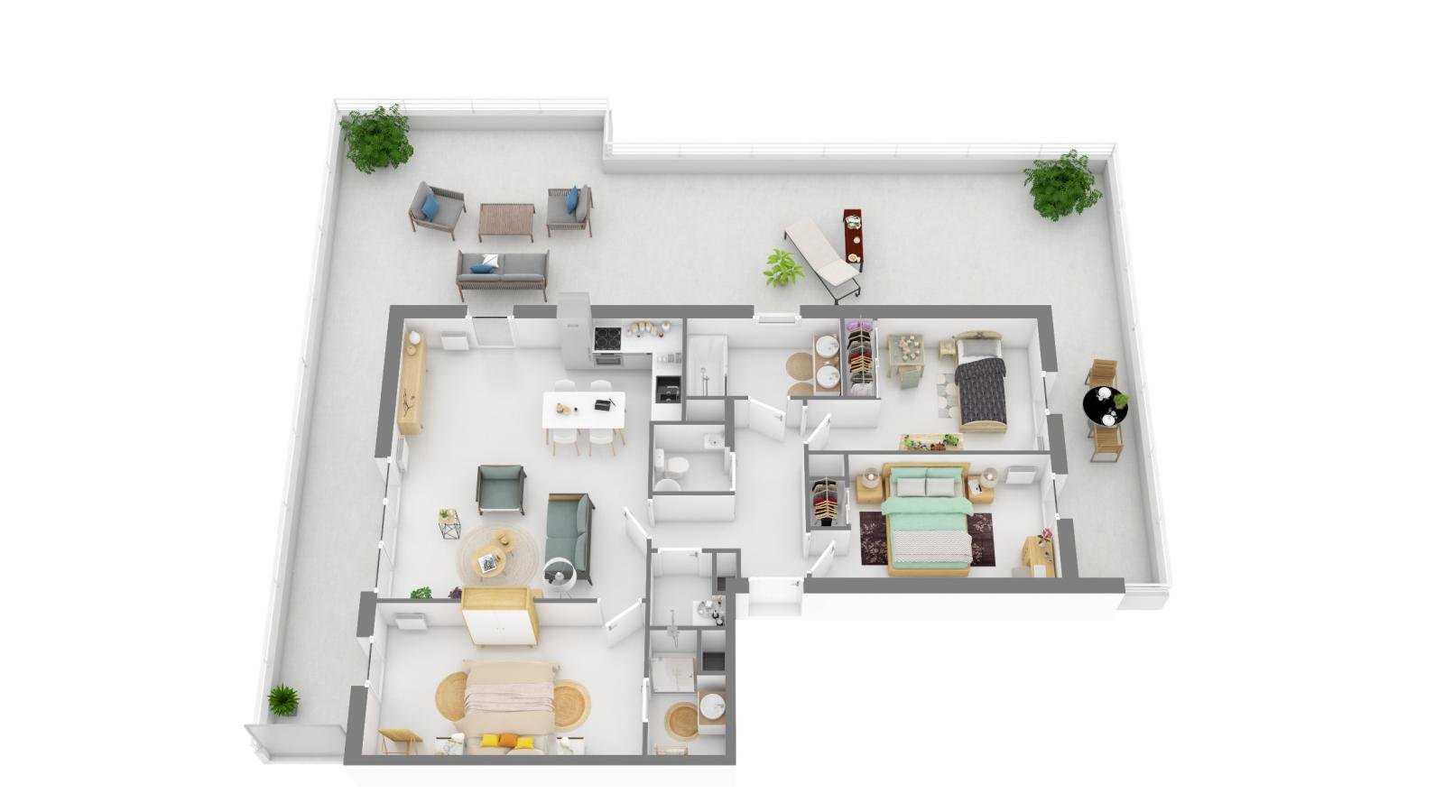 Appartement à louer, 84m², Marseille 13ème