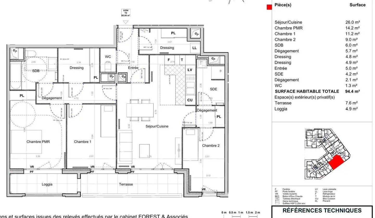 Appartement à louer, 95m², Sucy-en-Brie