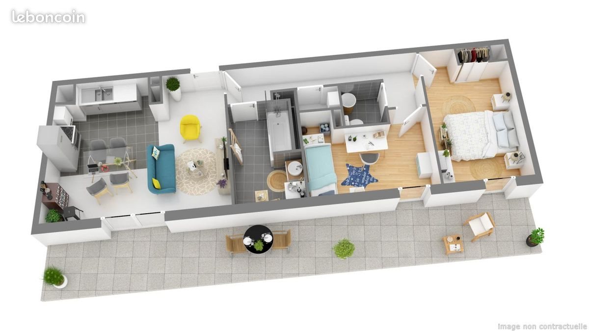 Appartement à louer, 63m², Darnétal
