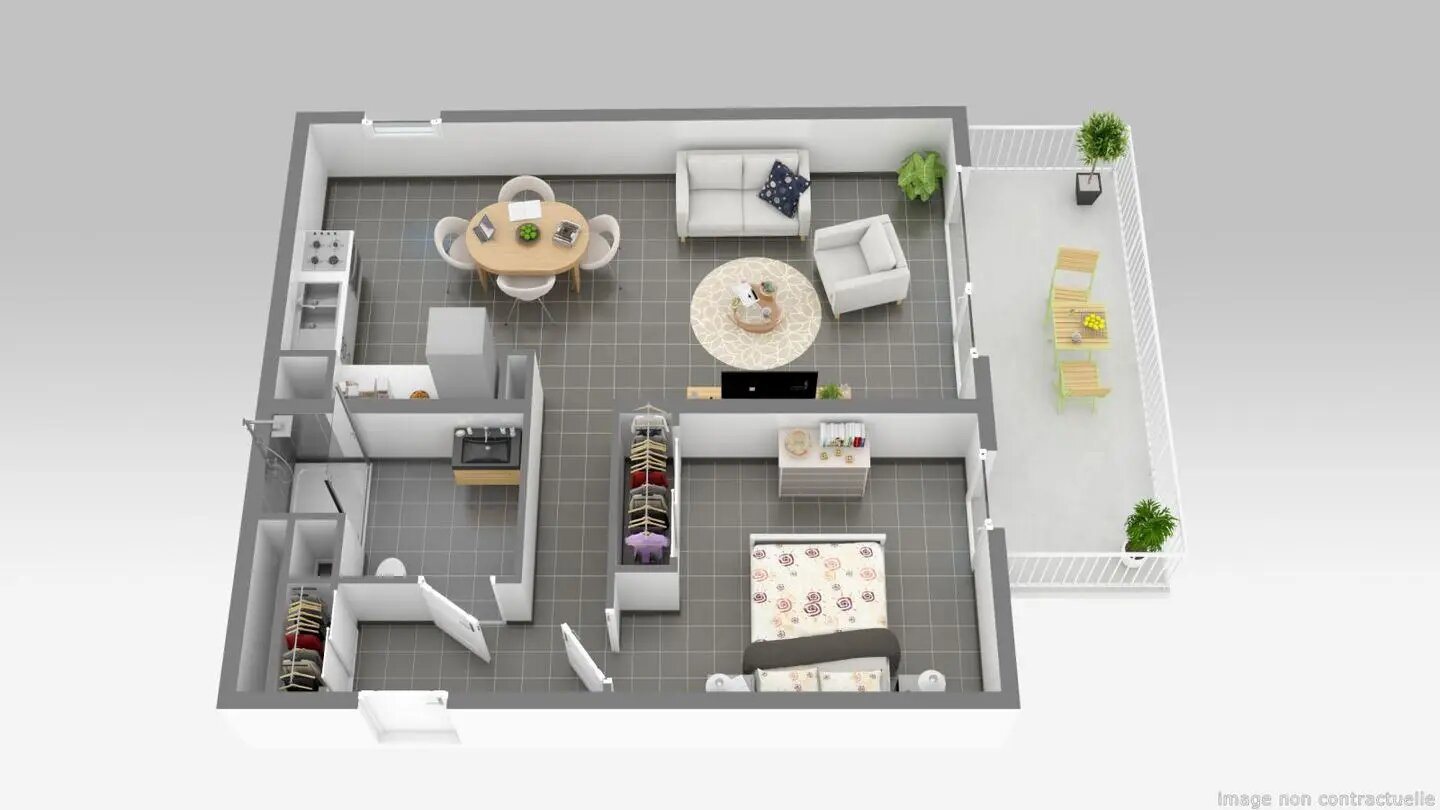 Appartement à louer, 53m², Bordeaux