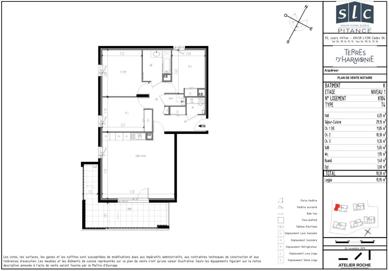 Appartement à louer, 78m², Gex