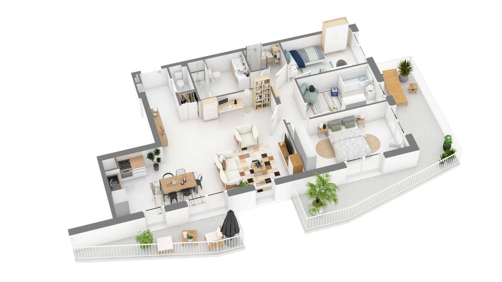 Appartement à louer, 89m², Marseille 9ème