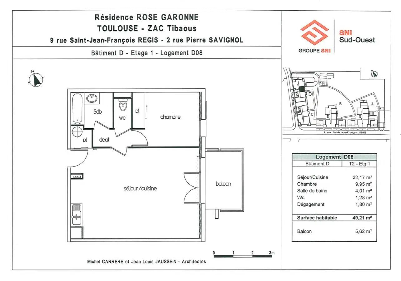 Appartement à louer, 49m², Toulouse
