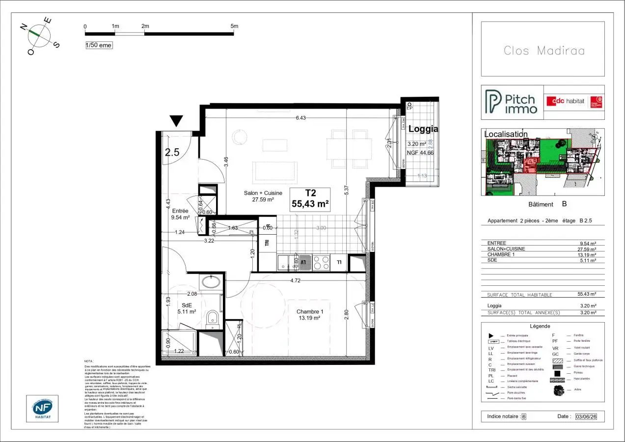 Appartement à louer, 82m², Courbevoie