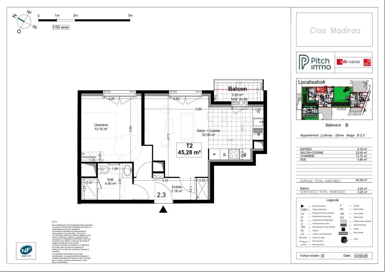 Appartement à louer, 82m², Courbevoie