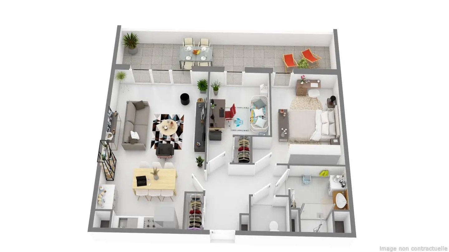 Appartement à louer, 41m², Grabels