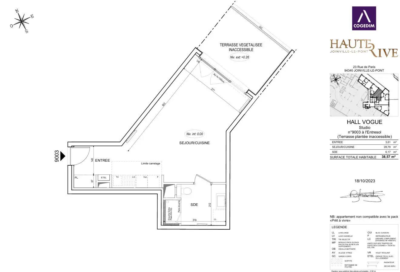 Appartement à louer, 39m², Joinville-le-Pont