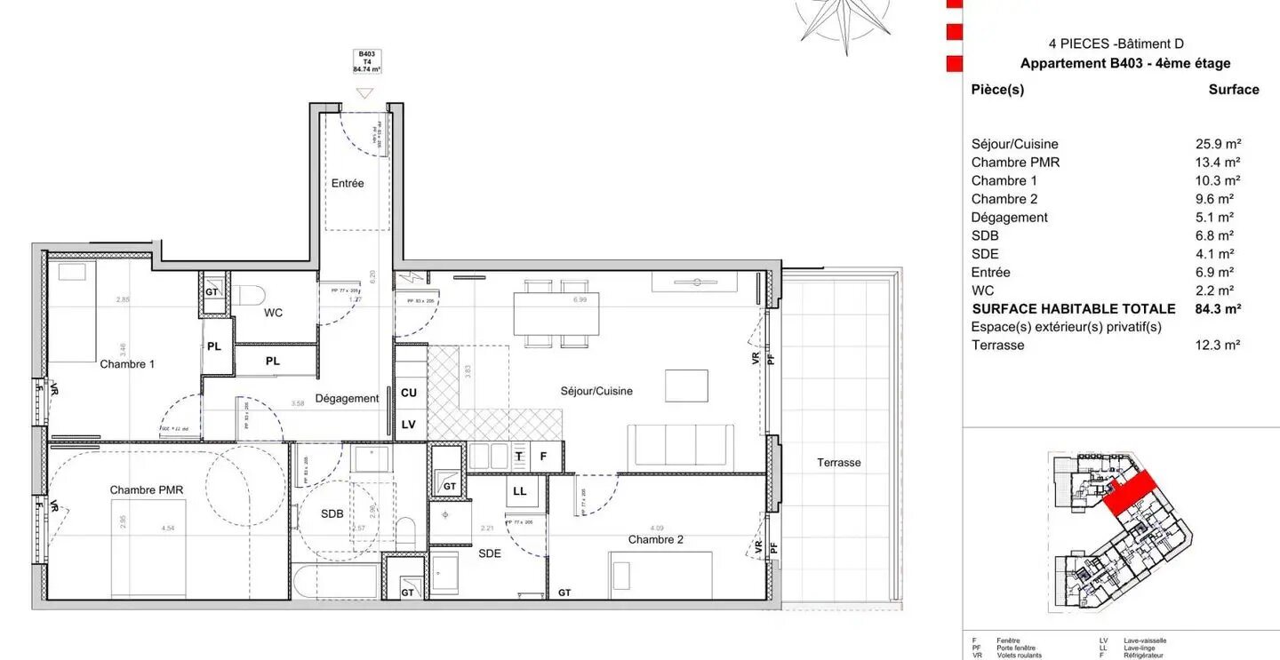 Appartement à louer, 85m², Sucy-en-Brie