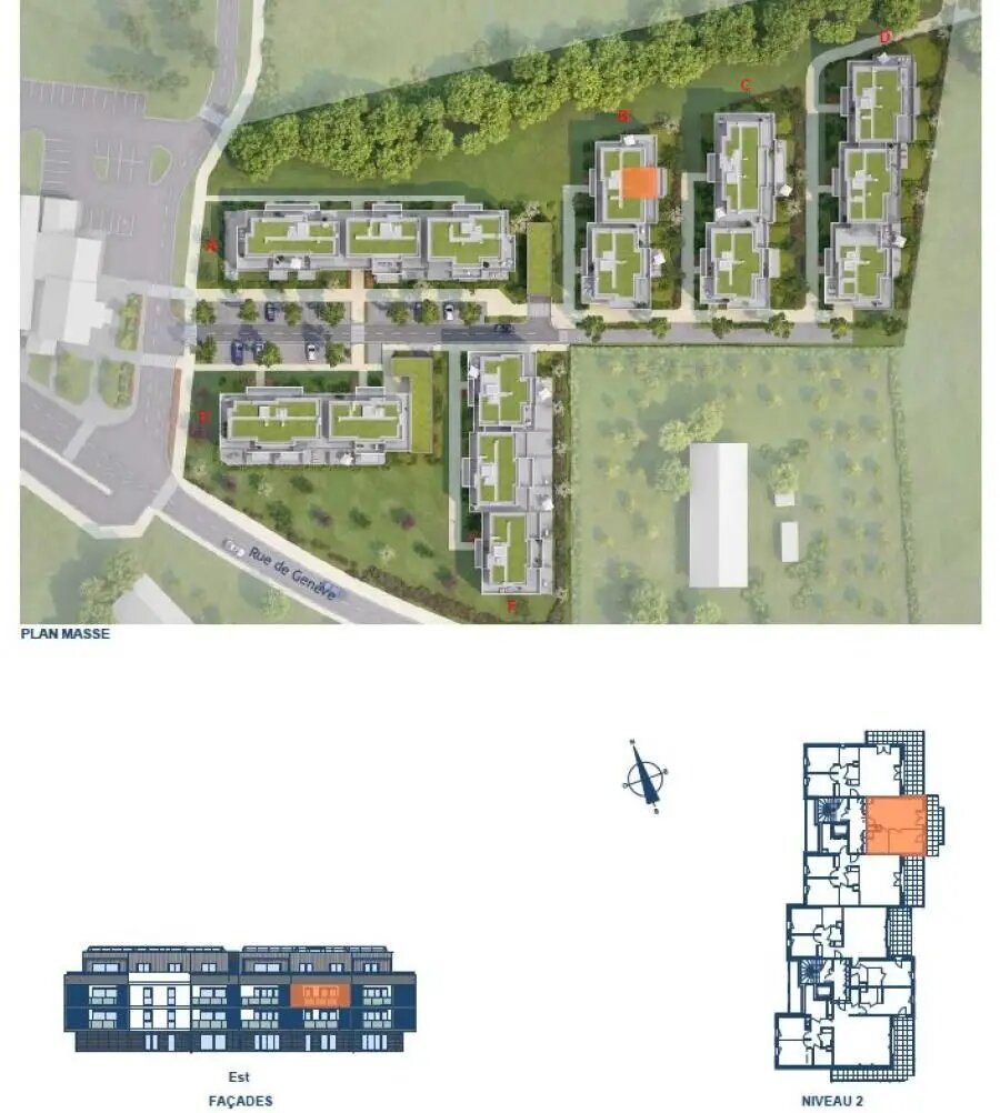 Appartement à louer, 41m², Ornex