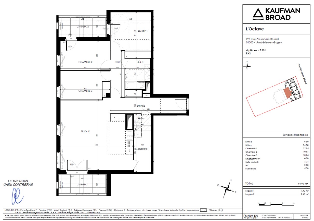 Appartement à louer, 95m², Ambérieu-en-Bugey