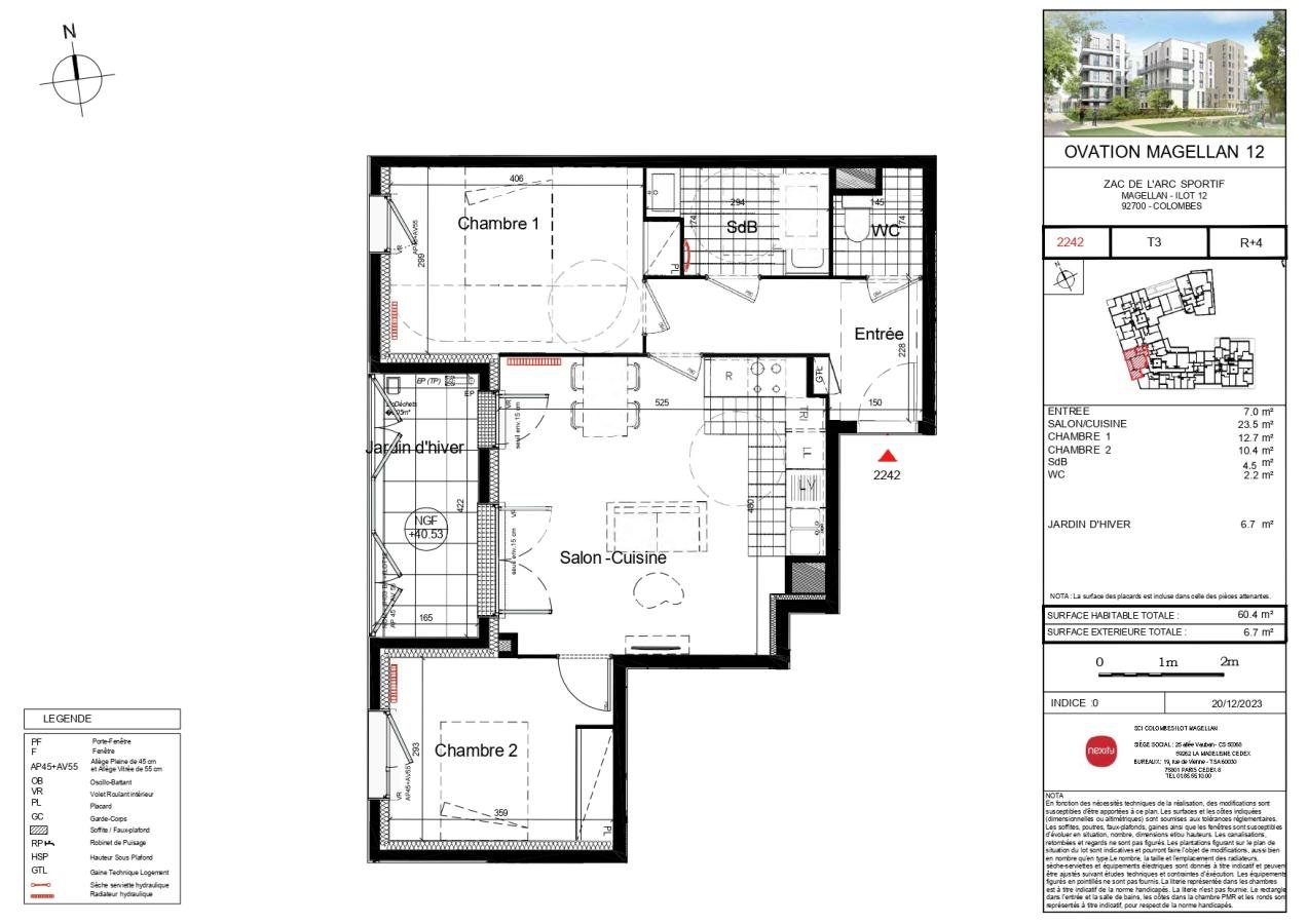 Maison à louer, 61m², Colombes