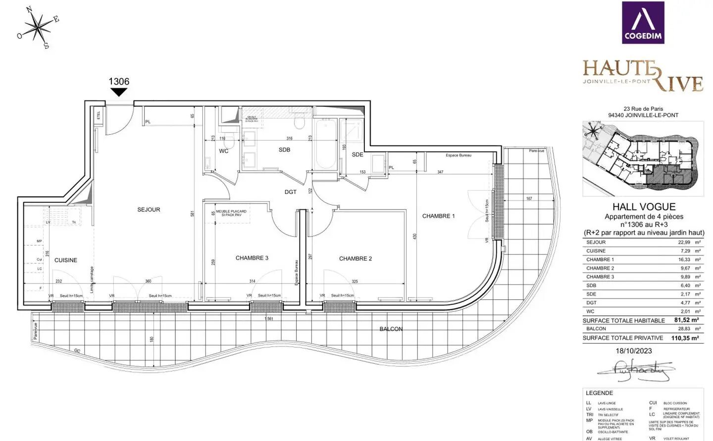Appartement à louer, 82m², Joinville-le-Pont